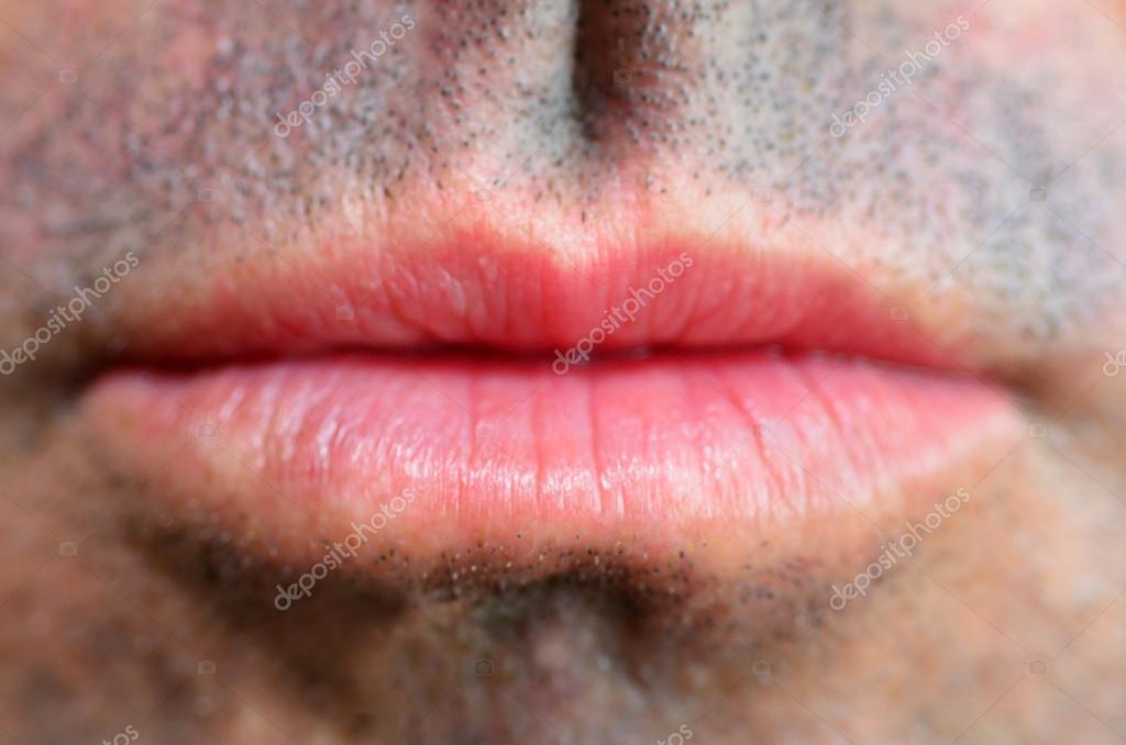 Man lips — Stock Photo © lucidwaters 43401489