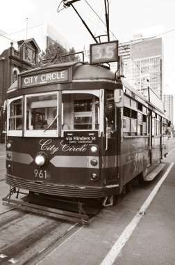 Melbourne şehir daire tramvay