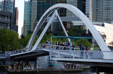 Southbank yaya köprüsü - melbourne