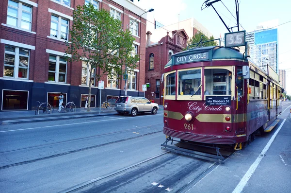 Melbourne city circle spårvagn — Stockfoto