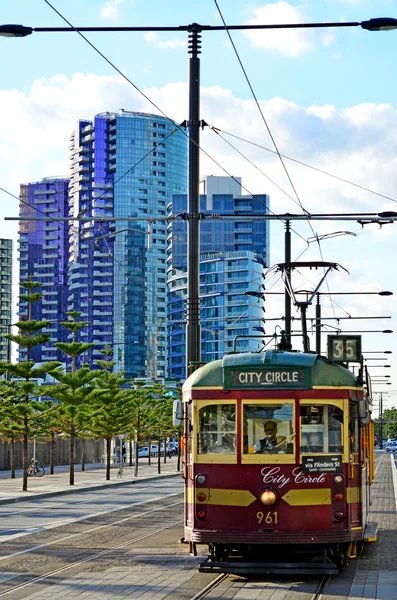 Melbourne City Circle Tram — Stockfoto