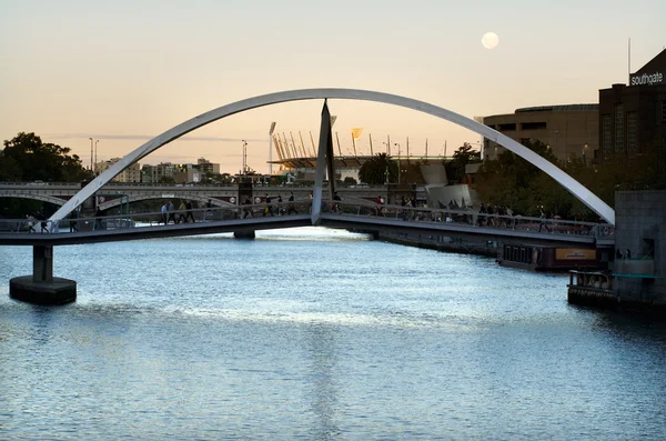 Ponte do pé Southbank - melbourne — Fotografia de Stock