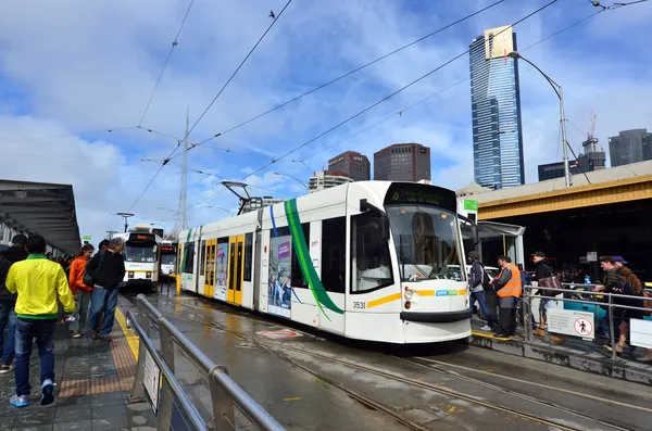 Melbourne tramnet — Stockfoto