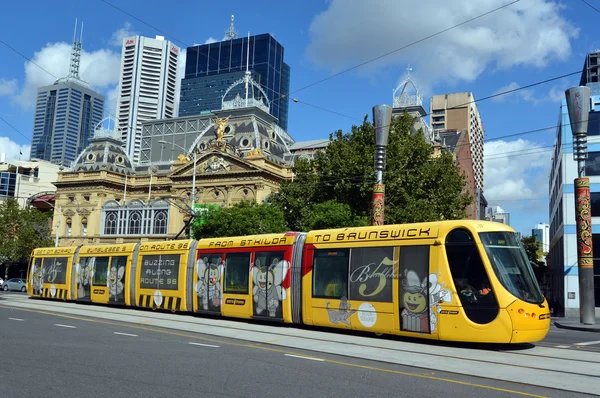 Melbourne spårvagnsnät — Stockfoto