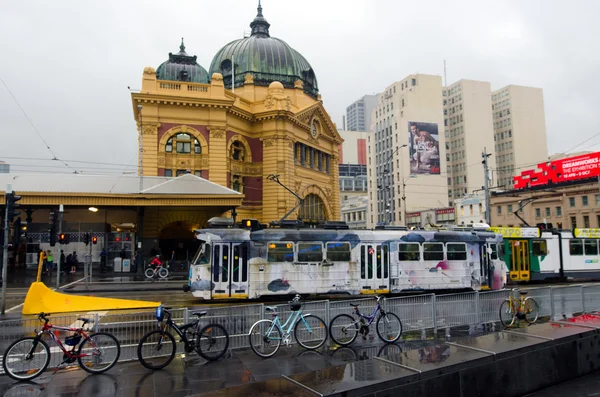 Sieć tramwajowa w Melbourne — Zdjęcie stockowe