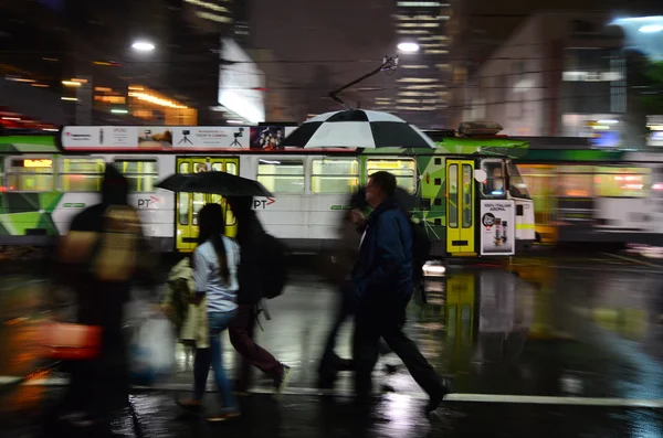 Sieć tramwajowa w Melbourne — Zdjęcie stockowe