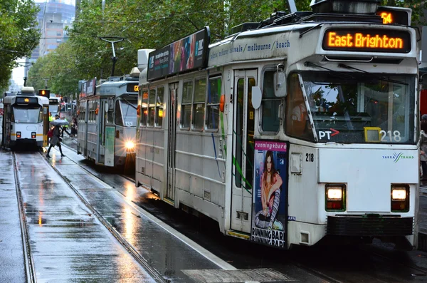 Straßenbahnnetz von Melbourne — Stockfoto