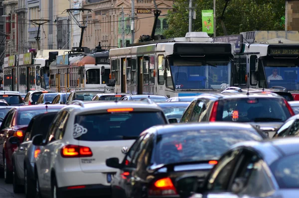 メルボルンの路面電車のネットワーク — ストック写真