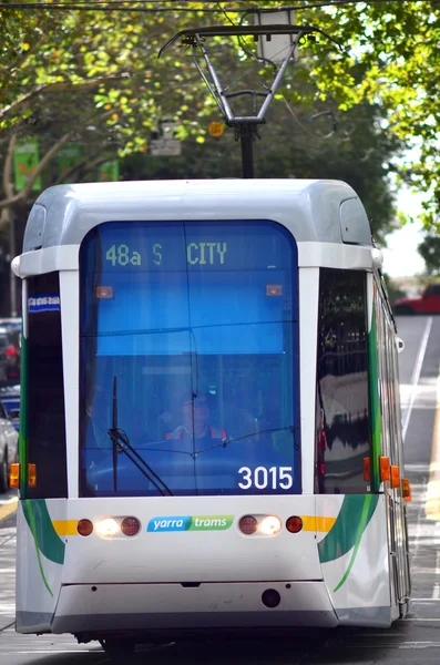 Мельбурнская трамвайная сеть — стоковое фото