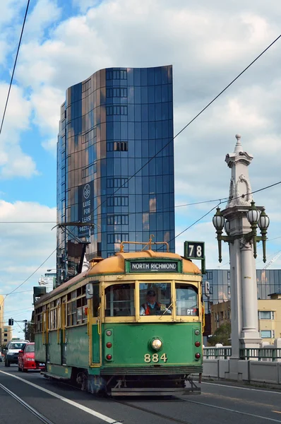 Straßenbahnnetz von Melbourne — Stockfoto