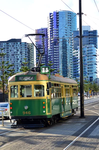 Straßenbahnnetz von Melbourne — Stockfoto