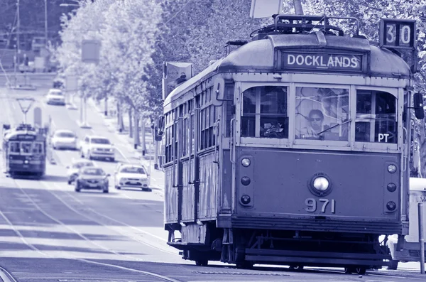 Straßenbahnnetz von Melbourne — Stockfoto