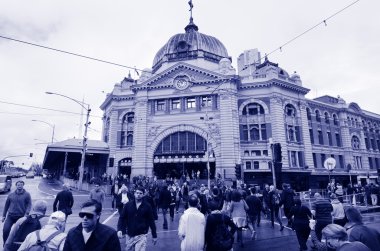 Flinders sokak istasyonu - melbourne
