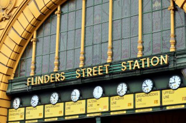 Flinders sokak istasyonu - melbourne