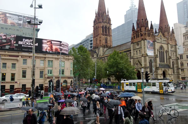 Melbourne - Street Scene — Stock Photo, Image