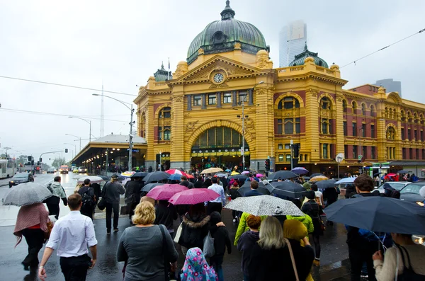 Flinders Street Station - Melbourne — Stockfoto