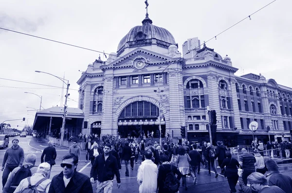 Estação da rua Flinders - melbourne — Fotografia de Stock