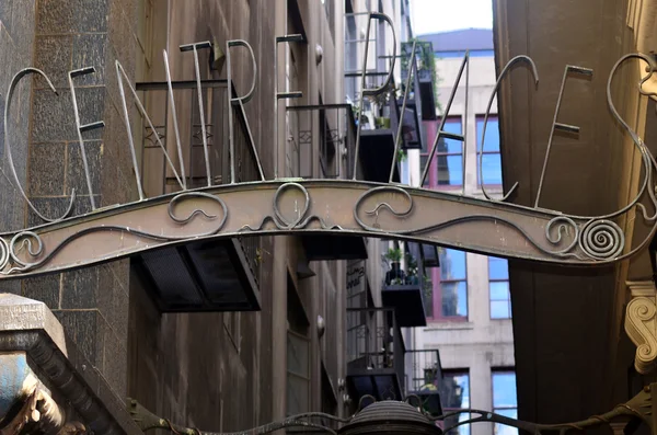 Centro Place Street Sign Melbourne — Foto Stock