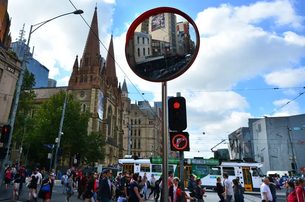 Мельбурн - уличная сцена — стоковое фото