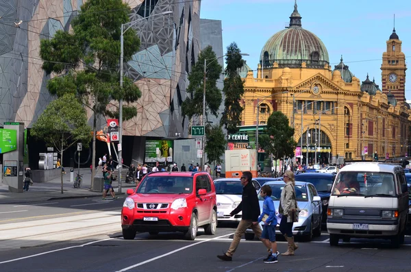 Melbourne - Street Scene — Stock Photo, Image