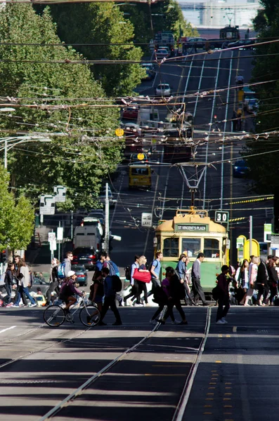 Melbourne - Street Scene — Stock Photo, Image