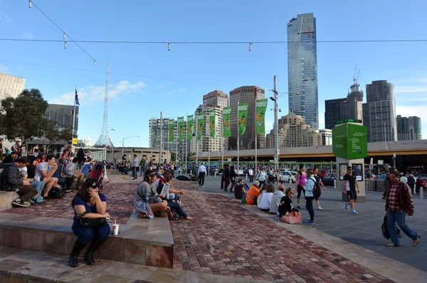 Plaza de la Federación - melbourne — Foto de Stock