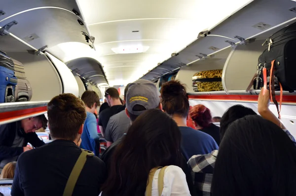 Interior of airplane — Stock Photo, Image