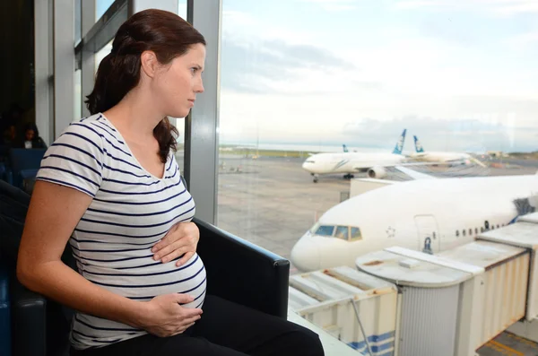 Passageiro grávida — Fotografia de Stock