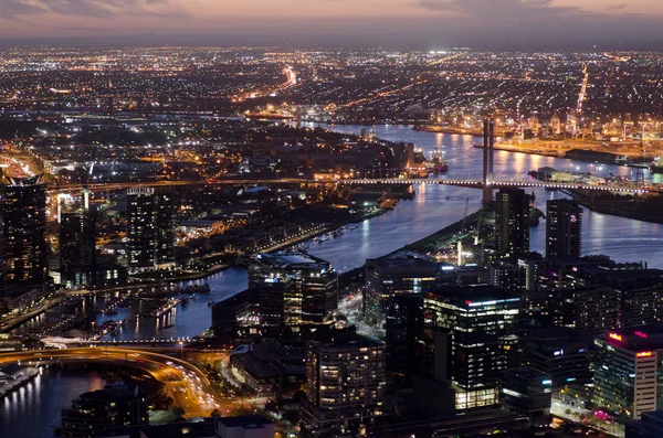 Luftaufnahme von Melbourne Australien — Stockfoto