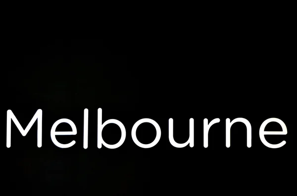 Melbourne sign and symbol — Stock Photo, Image