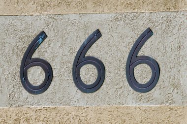 666 işareti ve sembol sayısı