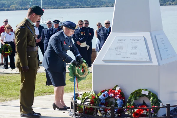 Día de Anzac - War Memorial Service — Foto de Stock