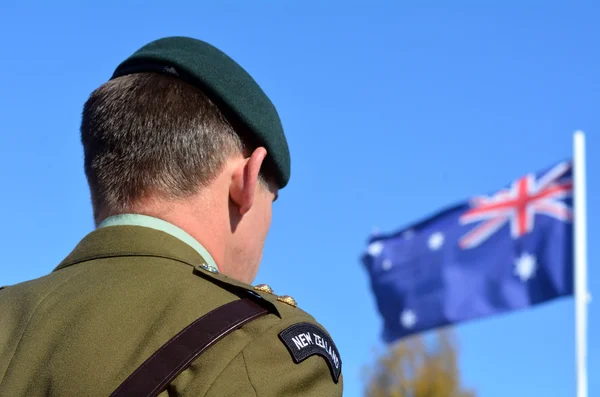 Dia de Anzac - Serviço Memorial de Guerra — Fotografia de Stock