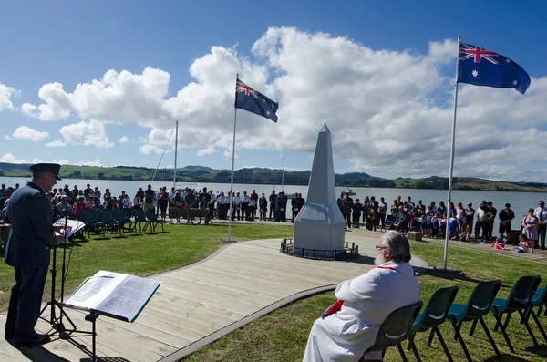 Anzac Day - War Memorial Service (engelsk). – stockfoto