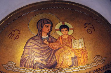 Ayasofya maria mount zion sion abbey Kilisesi. Kudüs