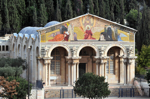 Church of All Nations in Mount of Olives in Jerusalem