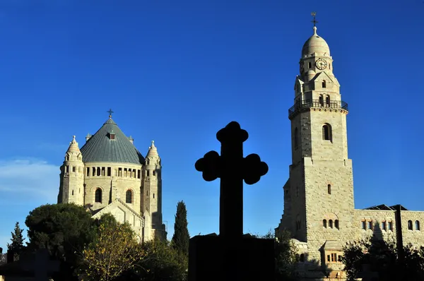 Hagia maria sion Opatský kostel v mount zion. Jeruzalém — Stock fotografie