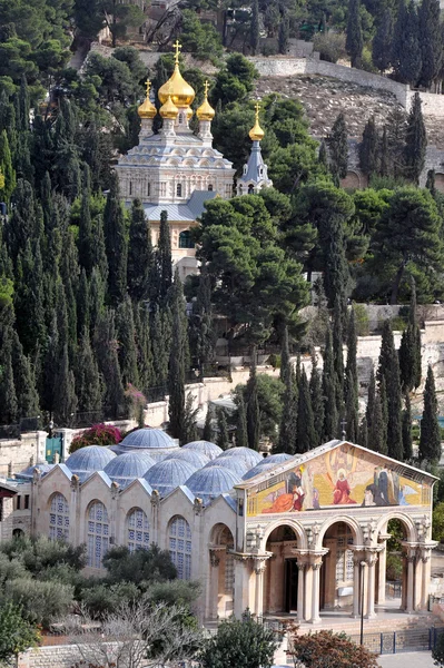 Church of All Nations and St. Mary Magdalene Church — Stock Photo, Image