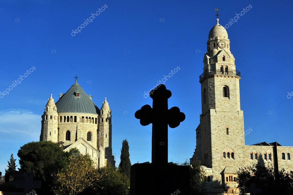 Hagia Maria Sion Abbey church in Mount Zion. Jerusalem Stock