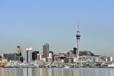 Auckland downtown skyline clipart