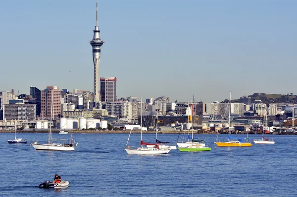 Centrum skyline van Auckland — Stockfoto