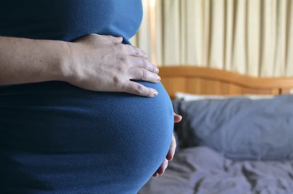 Terhes nő szexuális élet — Stock Fotó