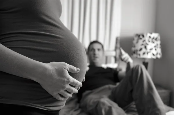 Pregnant woman family issue — Stock Photo, Image