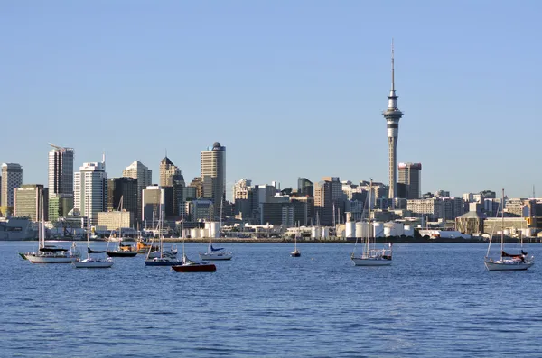 Skyline der Innenstadt von Auckland — Stockfoto
