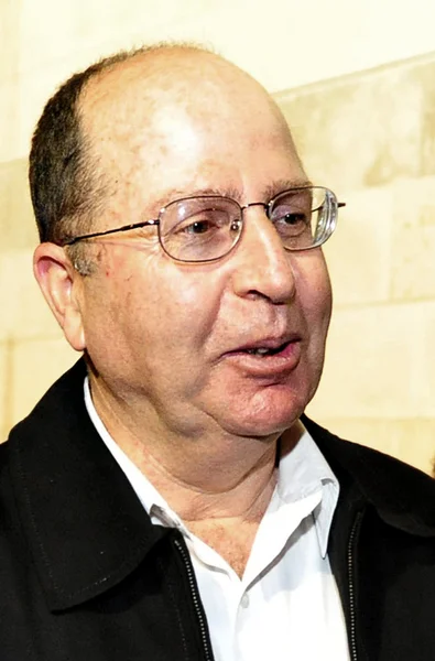 Israel Verteidigungsminister -mosche ya 'alon — Stockfoto