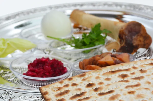 Placa de seder passover — Fotografia de Stock