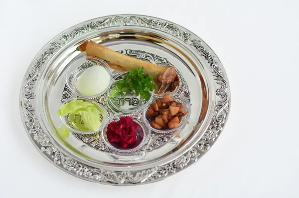 Passover Seder Plate — Stock Photo, Image