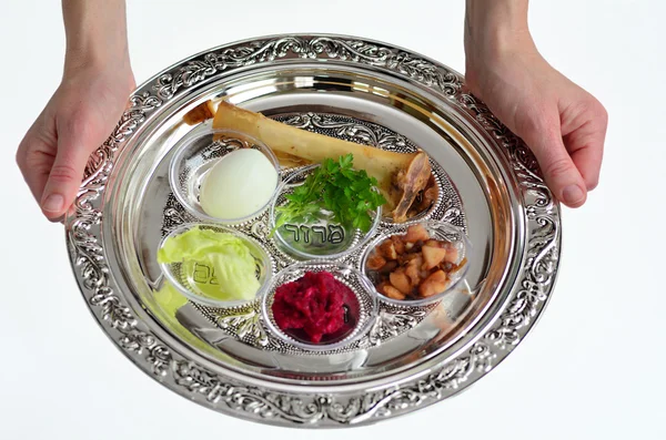 Passover Seder Plate — Stock Photo, Image