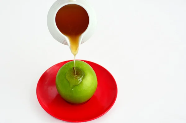 Apples and Honey — Stock Photo, Image