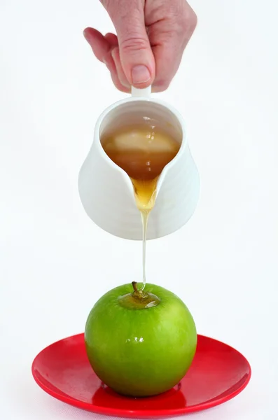 Apples and Honey — Stock Photo, Image